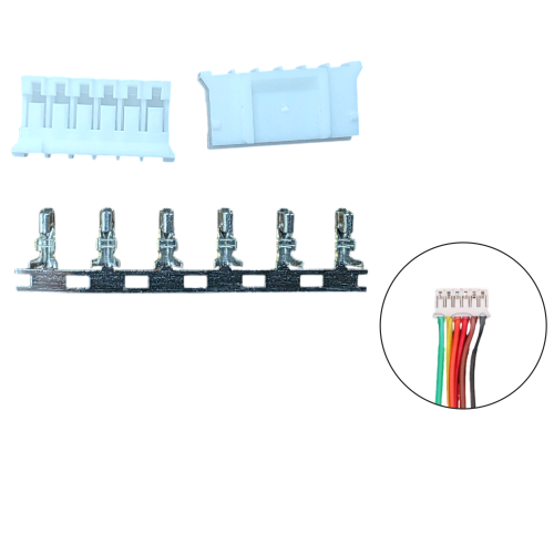 GC ORIGINAL 6 Pin Single Side Female Connector – 2mm Pitch for Brother, Samsung, HP, Canon & Epson Printers - Without Cable