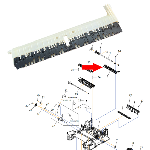 GC Original Paper Guide Unit for Canon MAXIFY GX3070 – Part No. QM5-2722-000